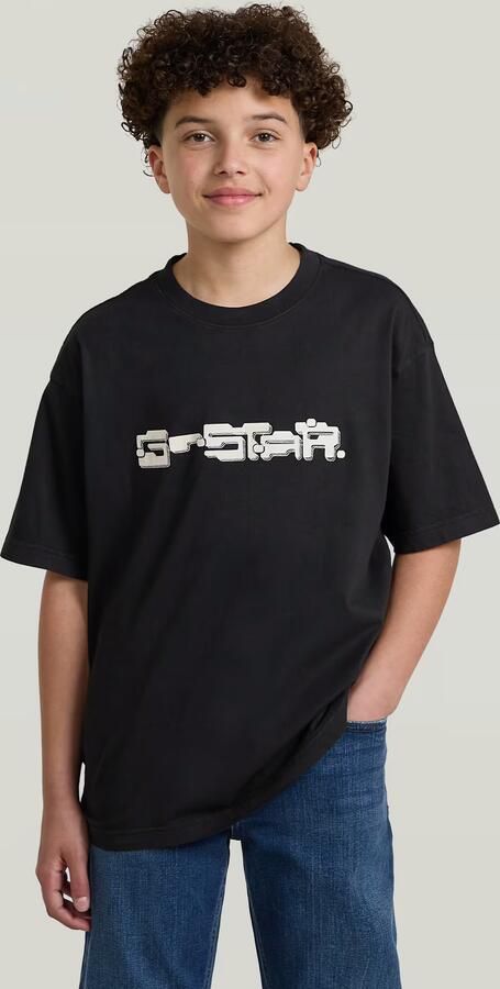 G-Star RAW Oversized T-Shirt voor jongens Zwart jongens