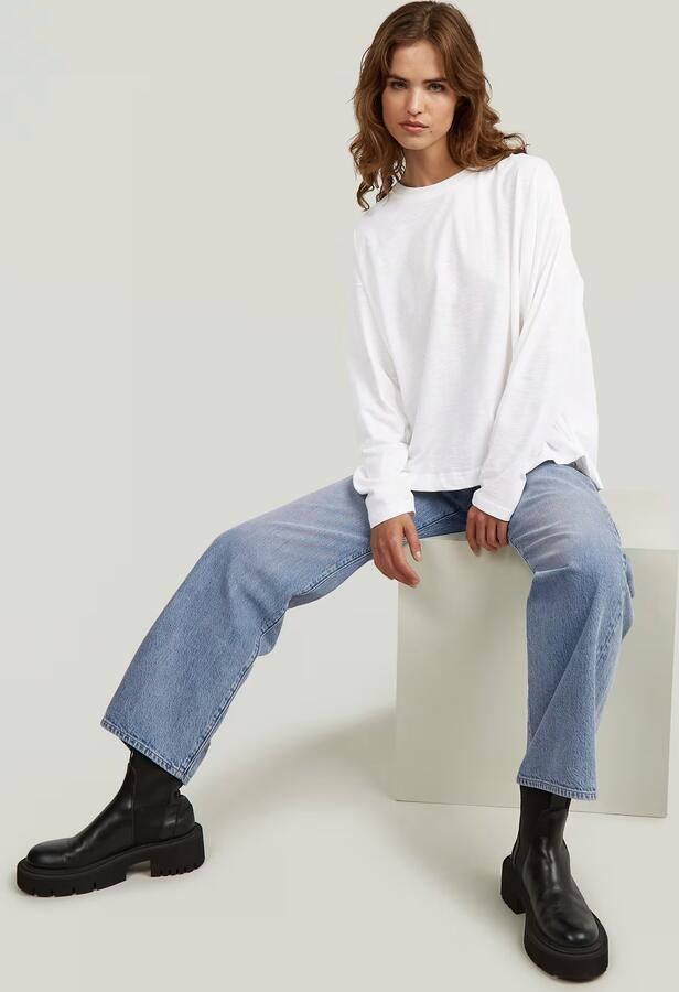 G-Star RAW Oversized T-shirt Wit Dames - Foto 3