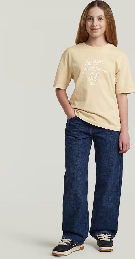 G-Star RAW Oversized Top voor meisjes Beige meisjes - Foto 4