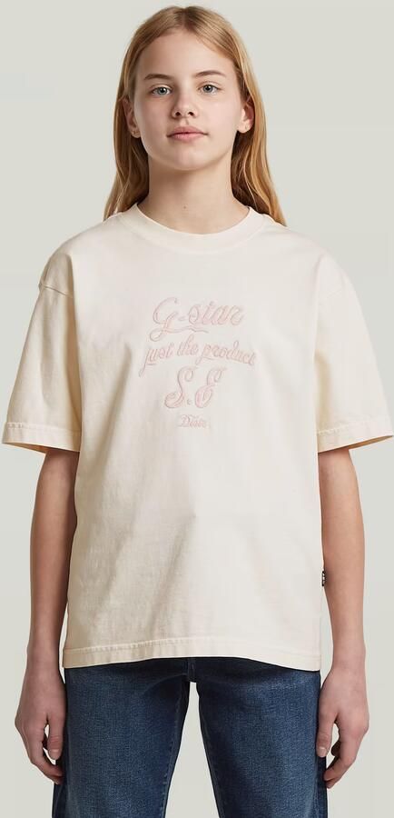 G-Star RAW Oversized Top voor meisjes Beige meisjes