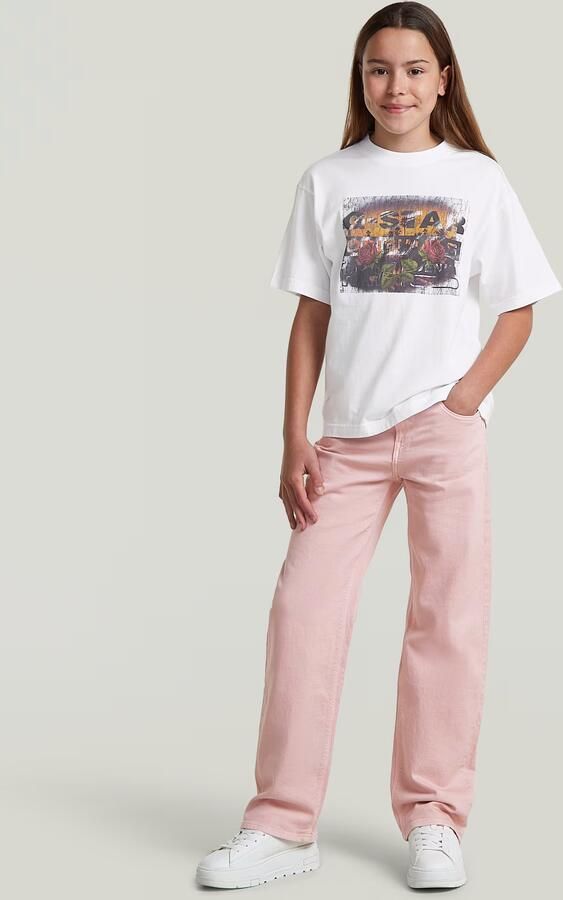 G-Star RAW Oversized Top voor meisjes Wit meisjes - Foto 4