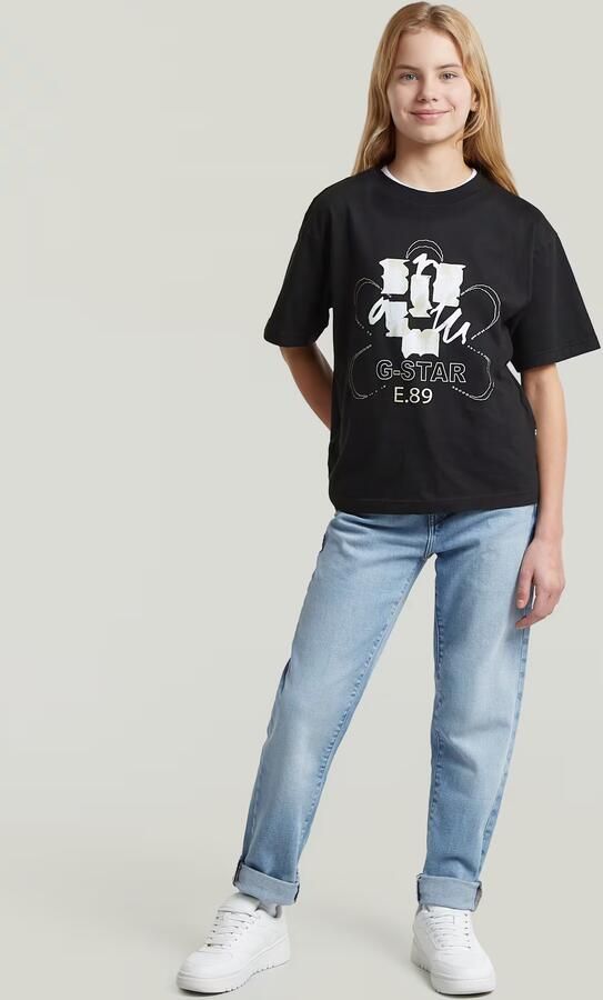 G-Star RAW Oversized Top voor meisjes Zwart meisjes - Foto 4