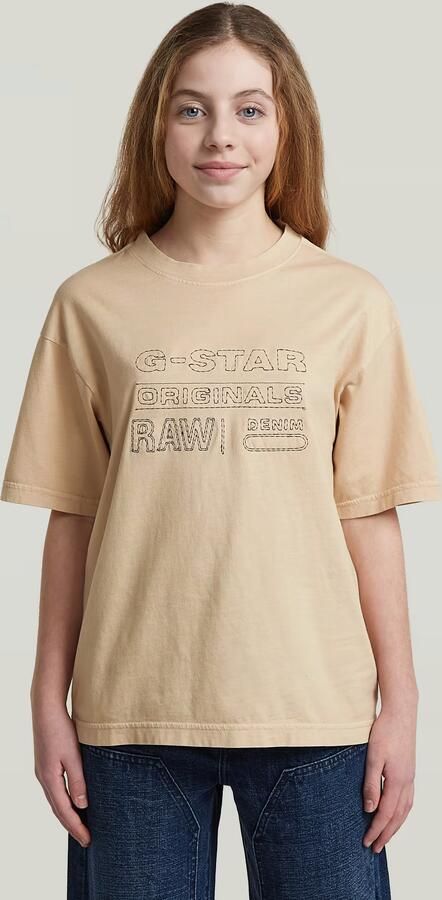 G-Star RAW Oversized voor meisjes Beige meisjes