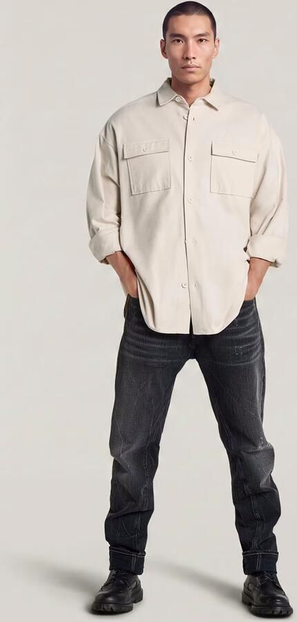 G-Star RAW Oversized werkoverhemd Beige Heren - Foto 5