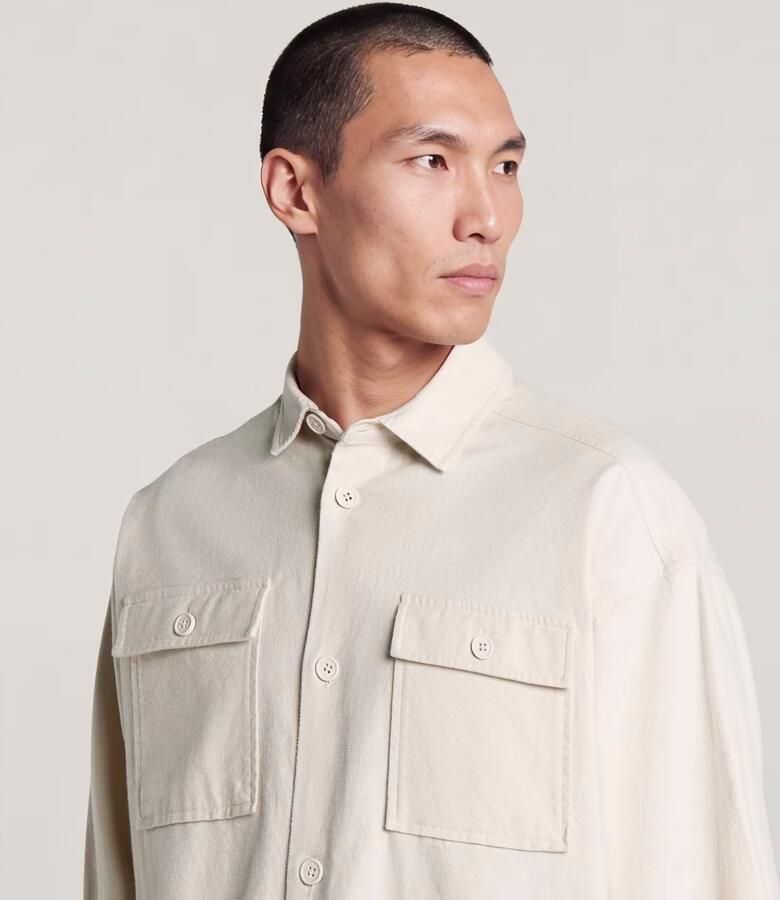 G-Star RAW Oversized werkoverhemd Beige Heren - Foto 3