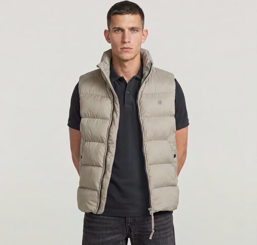 G-Star RAW Padded Bodywarmer Beige Heren