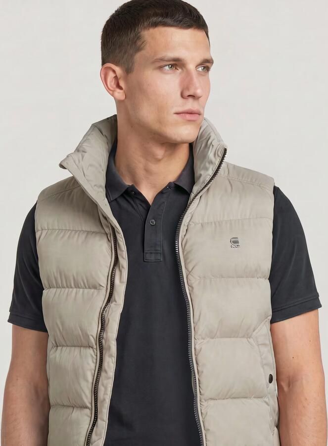 G-Star RAW Padded Bodywarmer Beige Heren - Foto 6