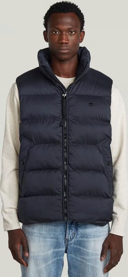 G-Star RAW Padded Bodywarmer Donkerblauw Heren - Foto 7