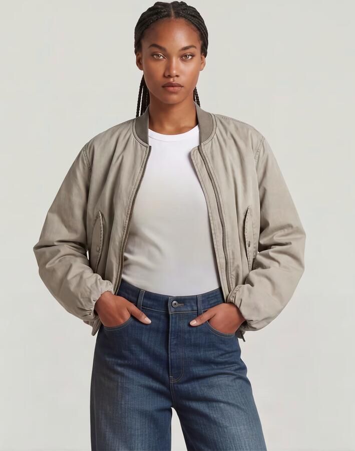 G-Star RAW Padded Bomberjack Beige Dames - Foto 7
