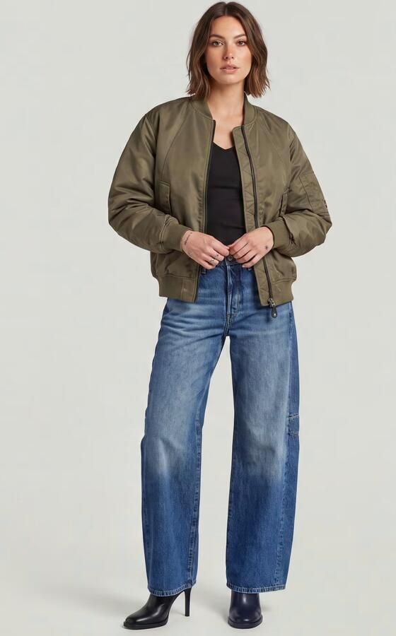 G-Star RAW Padded Bomberjack Bruin Dames - Foto 5
