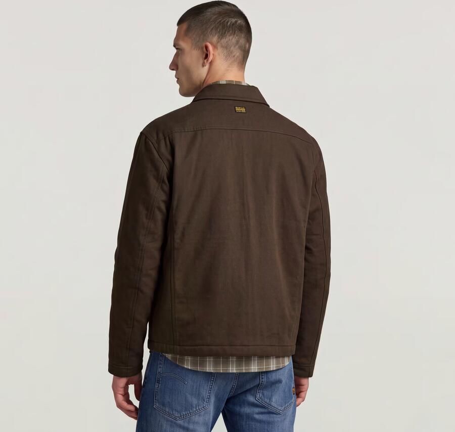 G-Star RAW Padded Plaid Chore Jack Bruin Heren - Foto 6