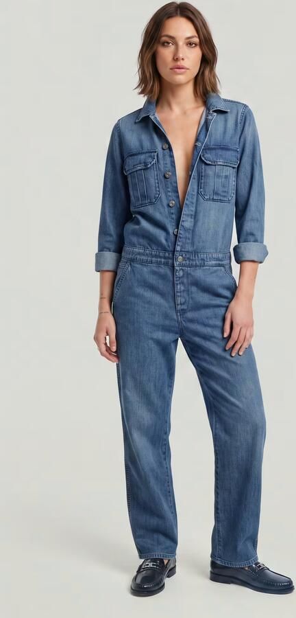 G-Star RAW Painter Overal Jumpsuit Midden blauw Dames - Foto 11
