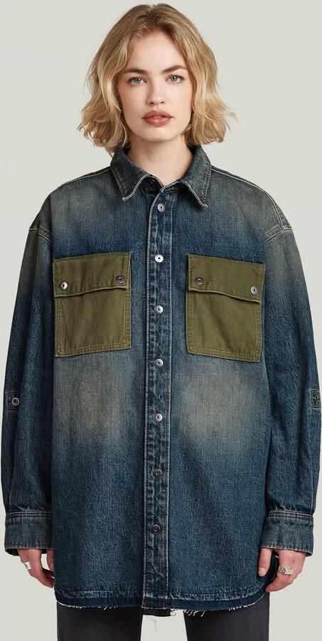 G-Star RAW Panel Overshirt Meerkleurig Dames