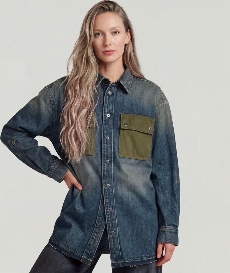 G-Star RAW Panel Overshirt Meerkleurig Dames - Foto 3
