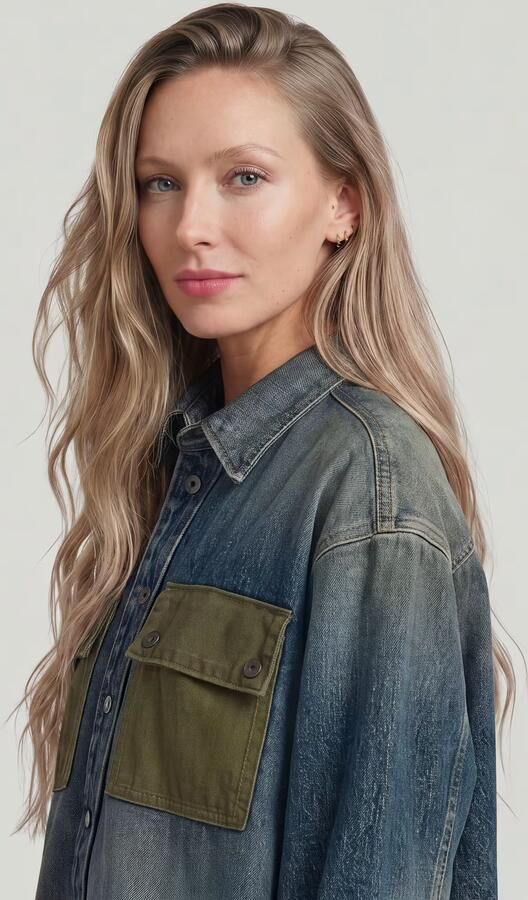 G-Star RAW Panel Overshirt Meerkleurig Dames - Foto 4