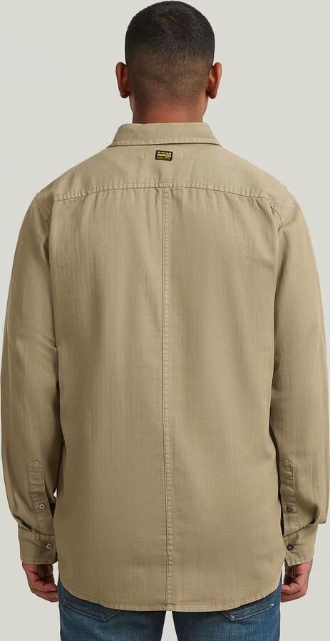 G-Star RAW Panelled Pocket Regular Overhemd Beige Heren - Foto 5