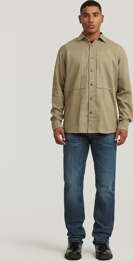 G-Star RAW Panelled Pocket Regular Overhemd Beige Heren - Foto 6