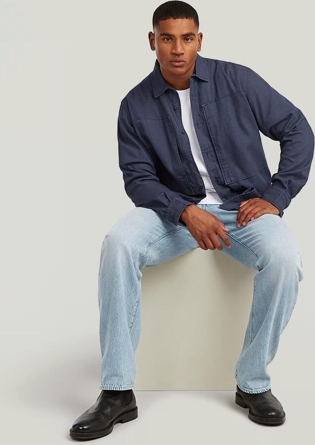 G-Star RAW Panelled Pocket Regular Overhemd Donkerblauw Heren - Foto 4