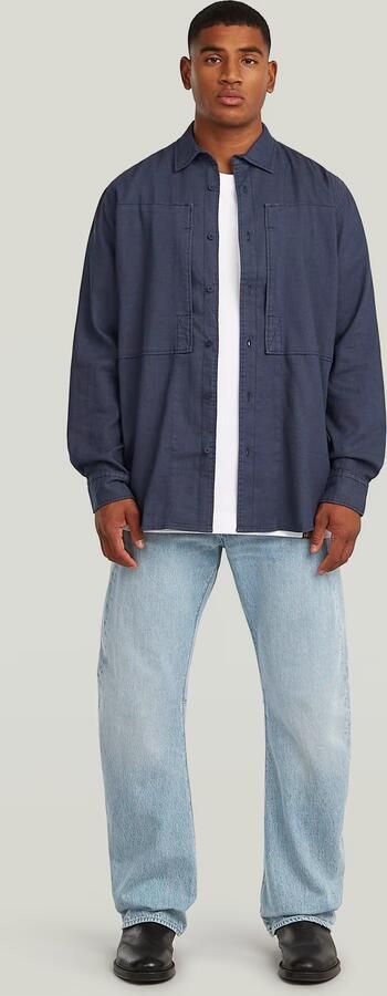 G-Star RAW Panelled Pocket Regular Overhemd Donkerblauw Heren - Foto 6
