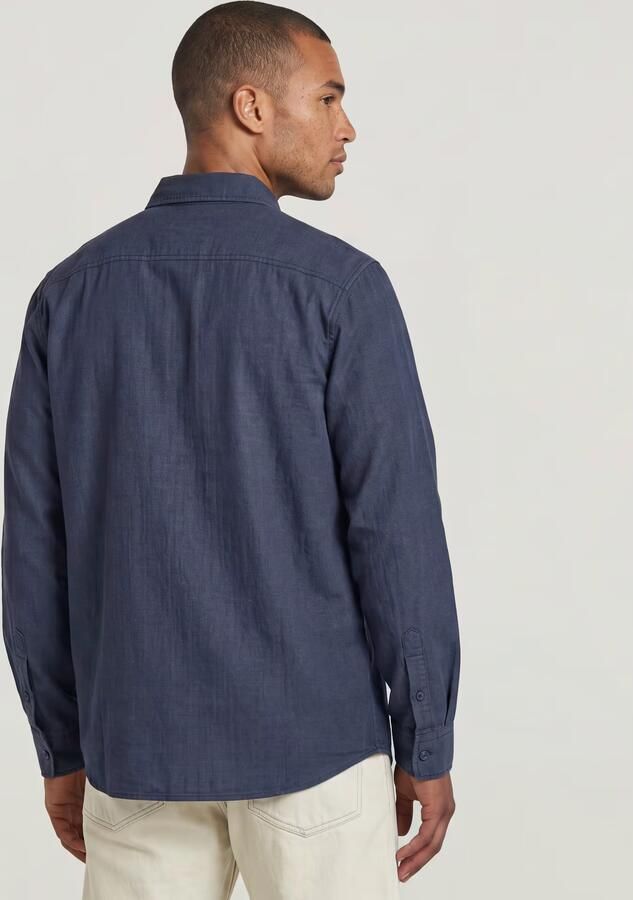 G-Star RAW Panelled Pocket Regular Overhemd Donkerblauw Heren - Foto 4