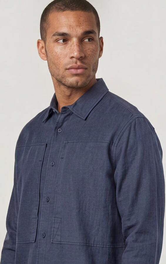 G-Star RAW Panelled Pocket Regular Overhemd Donkerblauw Heren - Foto 5