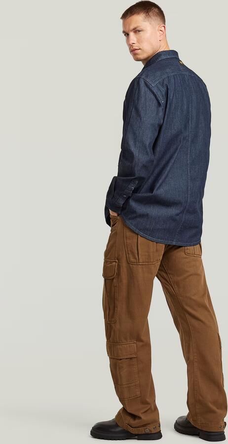 G-Star RAW Panelled Pocket Regular Shirt Donkerblauw Heren - Foto 5