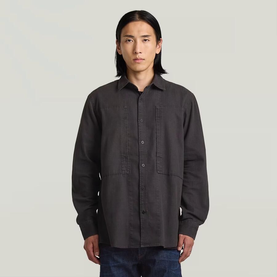 G-Star RAW Panelled Pocket Regular Shirt Grijs Heren