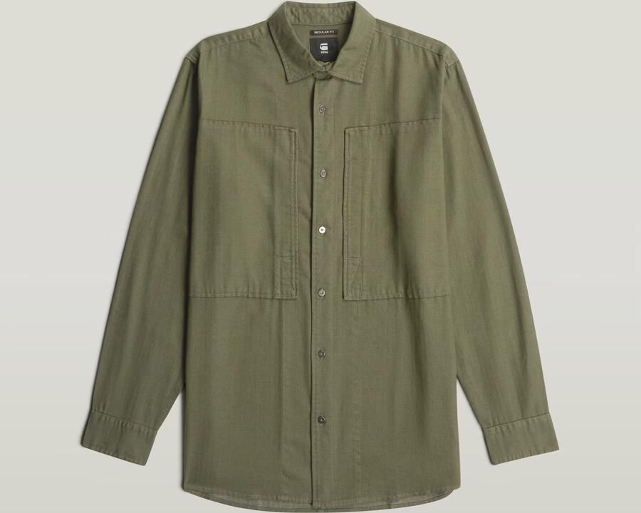 G-Star RAW Panelled Pocket Regular Shirt Groen Heren - Foto 3