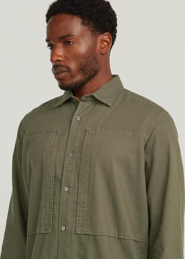G-Star RAW Panelled Pocket Regular Shirt Groen Heren - Foto 4