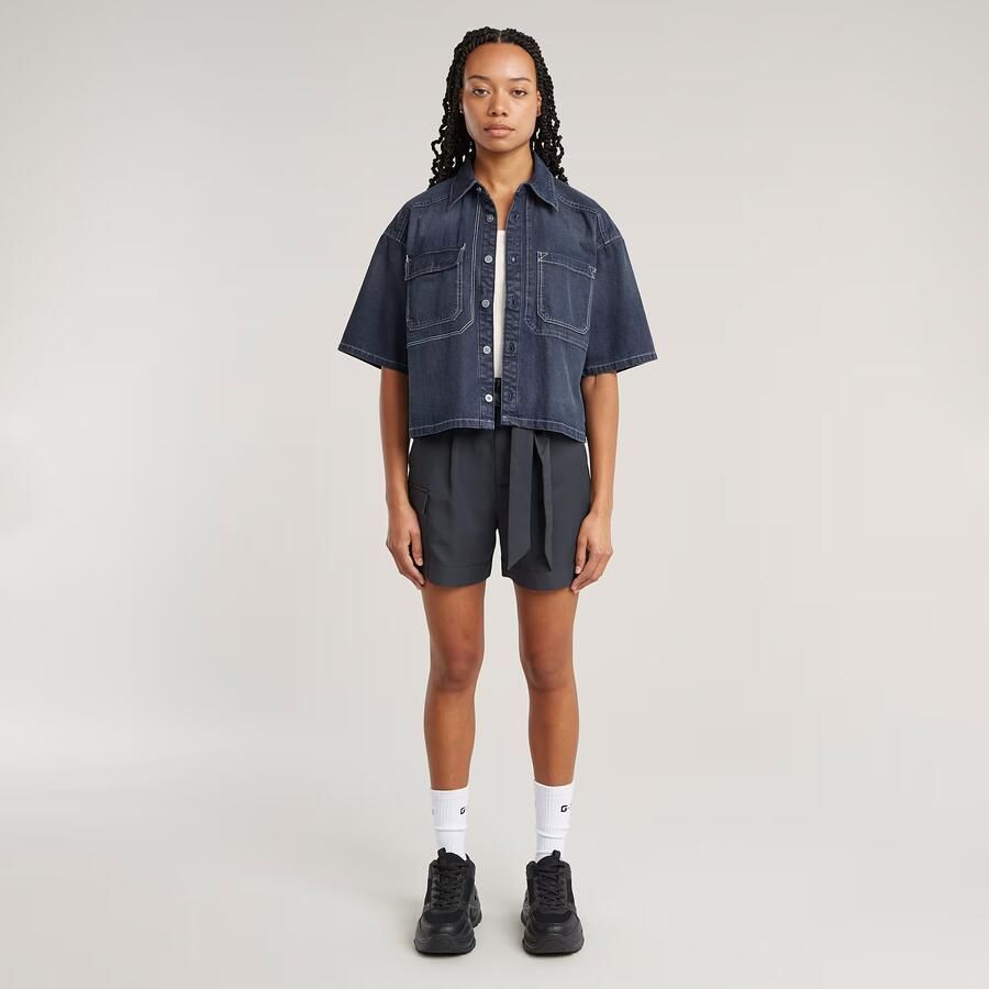 G-Star RAW Paperbag Short Grijs Dames - Foto 3