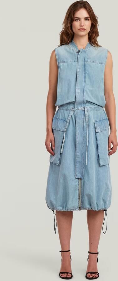 G-Star RAW Parachute Jurk Lichtblauw Dames - Foto 7