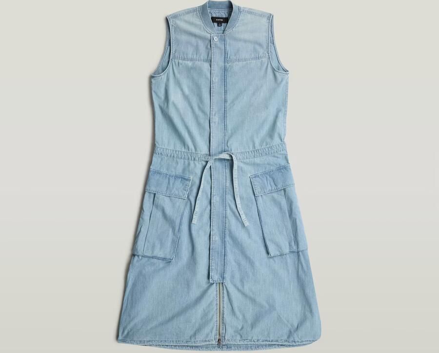 G-Star RAW Parachute Jurk Lichtblauw Dames - Foto 3