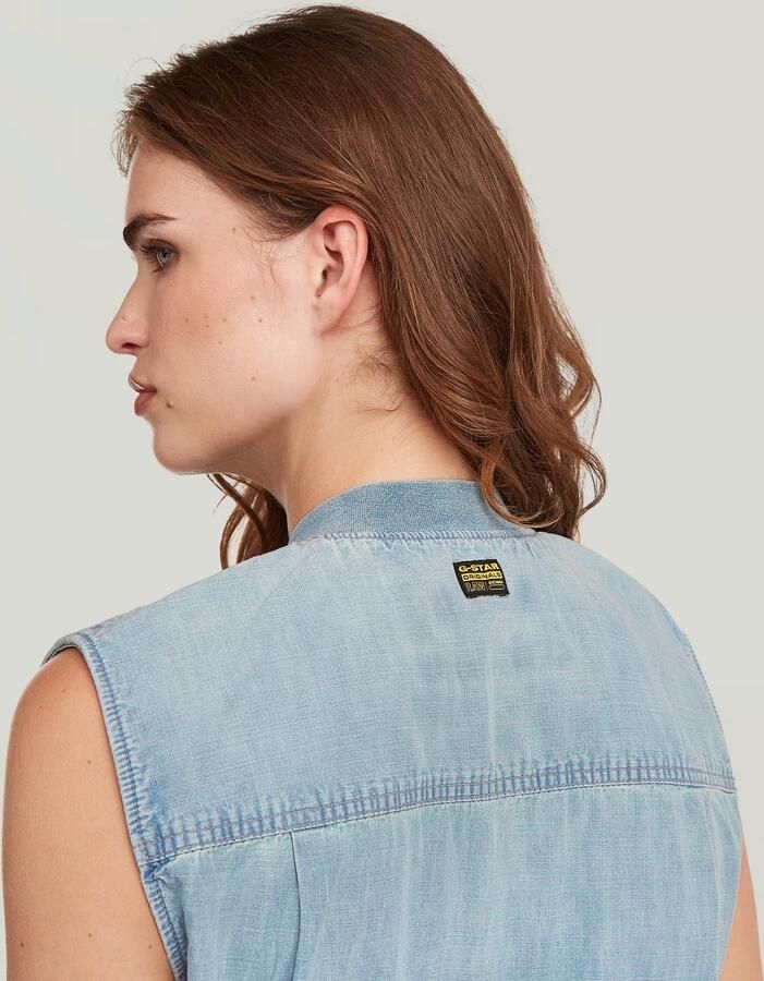 G-Star RAW Parachute Jurk Lichtblauw Dames - Foto 4
