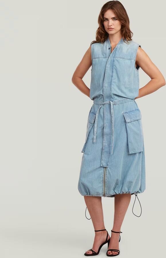 G-Star RAW Parachute Jurk Lichtblauw Dames - Foto 5