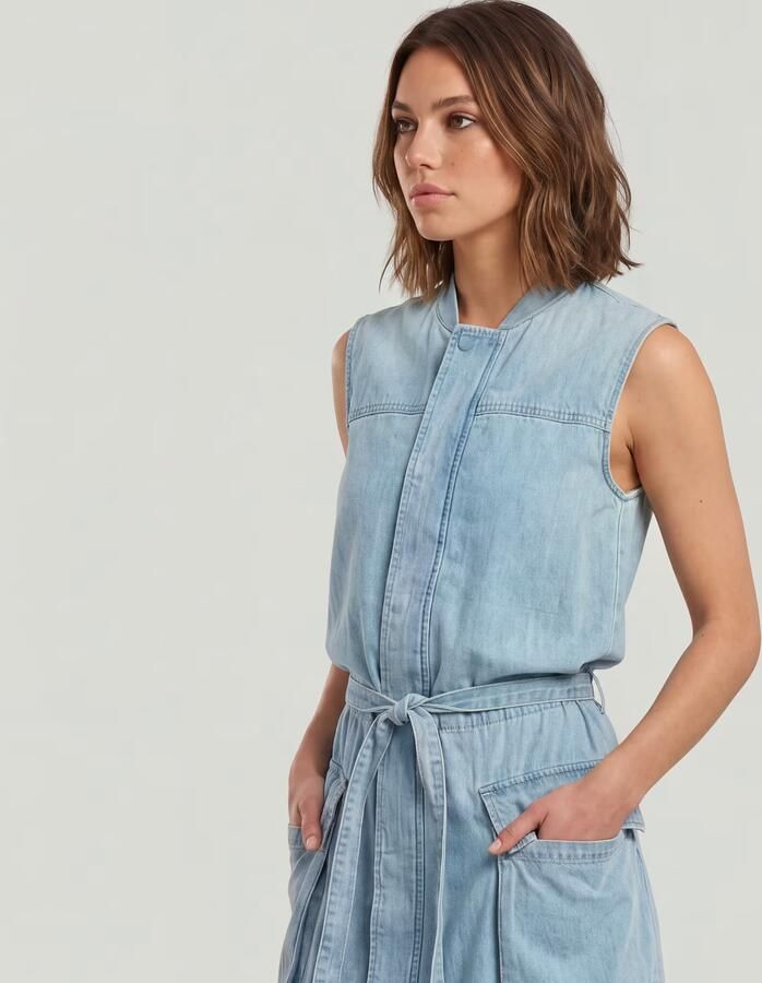 G-Star RAW Parachute Jurk Lichtblauw Dames - Foto 5