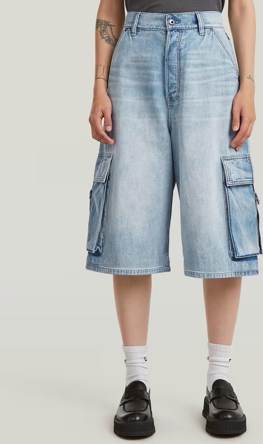 G-Star RAW Patti Cargojorts Midden blauw Dames