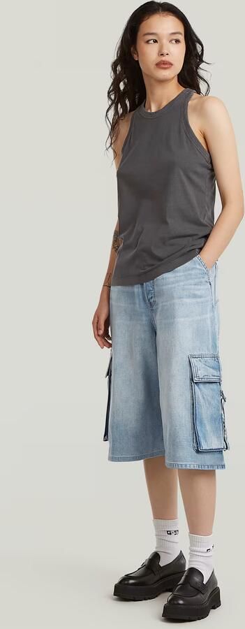 G-Star RAW Patti Cargojorts Midden blauw Dames - Foto 7