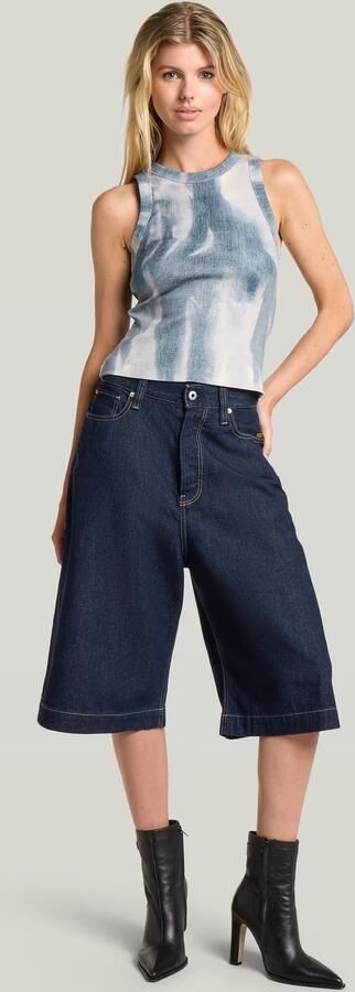 G-Star RAW Patti Clean Edge Jorts Donkerblauw Dames - Foto 6