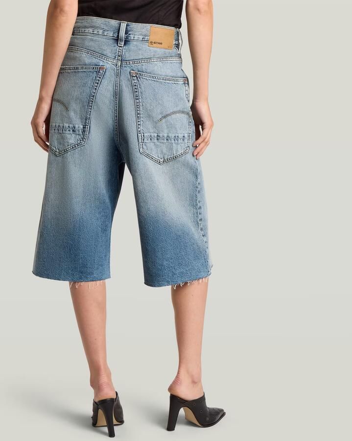G-Star RAW Patti Raw Edge Jorts Midden blauw Dames - Foto 5