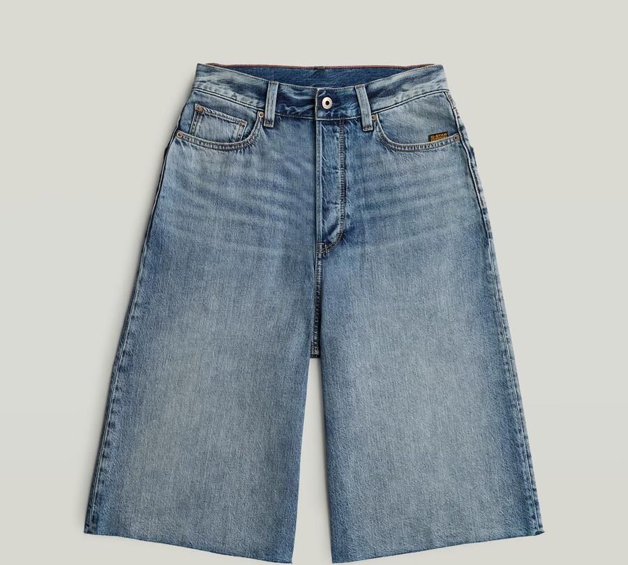 G-Star RAW Patti Raw Edge Jorts Midden blauw Dames - Foto 4