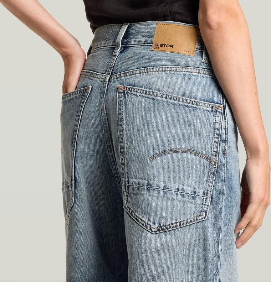 G-Star RAW Patti Raw Edge Jorts Midden blauw Dames - Foto 3