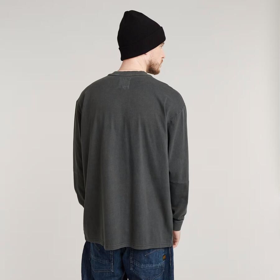 G-Star RAW Pigment Dye Loose T-Shirt Zwart Heren