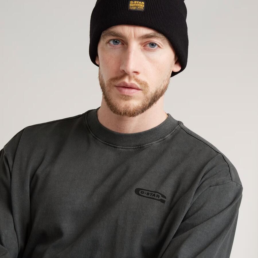 G-Star RAW Pigment Dye Loose T-Shirt Zwart Heren - Foto 3