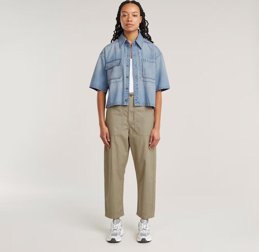 G-Star RAW Pilot Broek Cropped Beige Dames - Foto 3