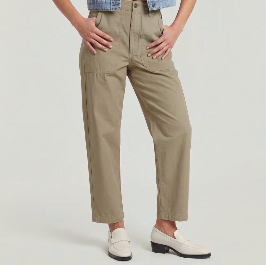 G-Star RAW Pilot Broek Cropped Beige Dames - Foto 3