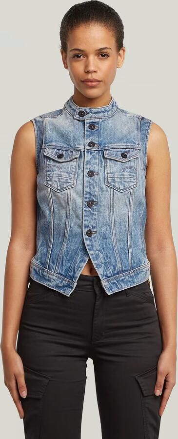 G-Star RAW Pitchched Hem Slim Vest Anders Dames - Foto 7