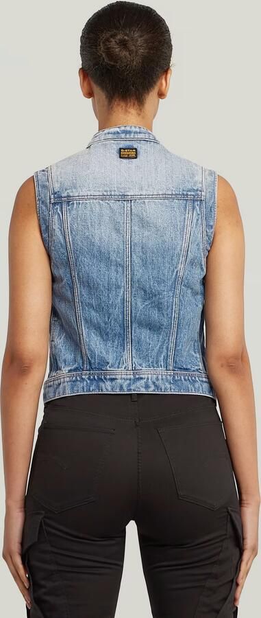 G-Star RAW Pitchched Hem Slim Vest Anders Dames - Foto 4
