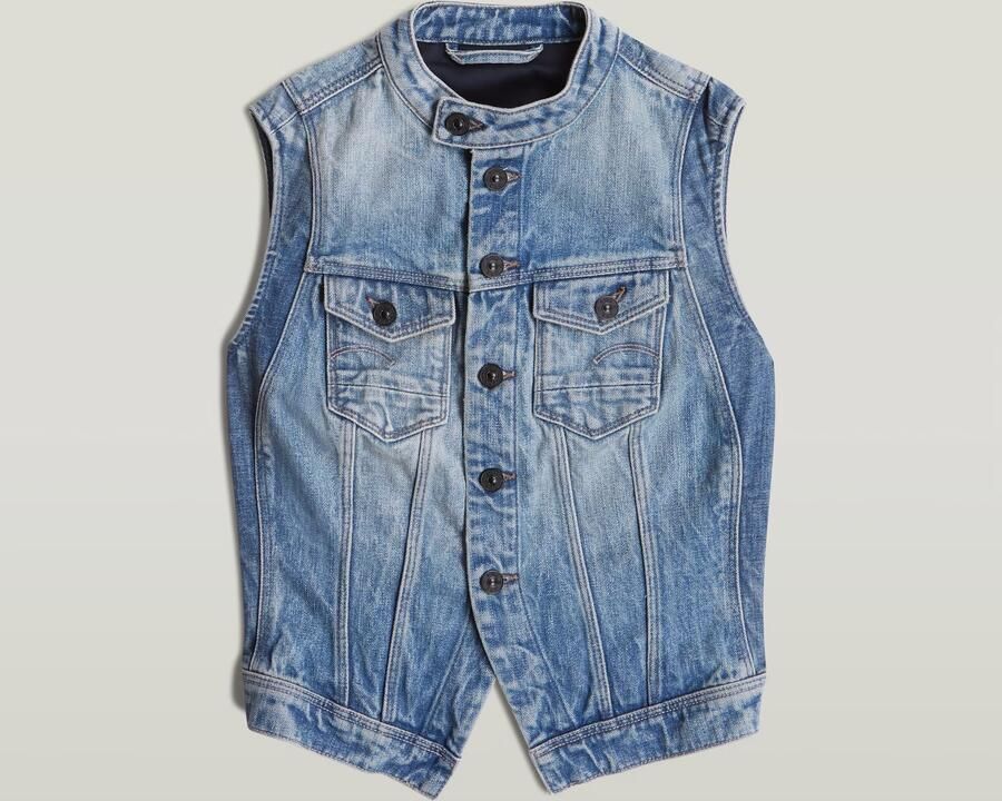 G-Star RAW Pitchched Hem Slim Vest Anders Dames - Foto 3