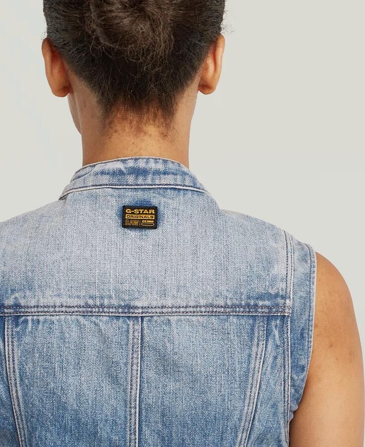 G-Star RAW Pitchched Hem Slim Vest Anders Dames - Foto 2