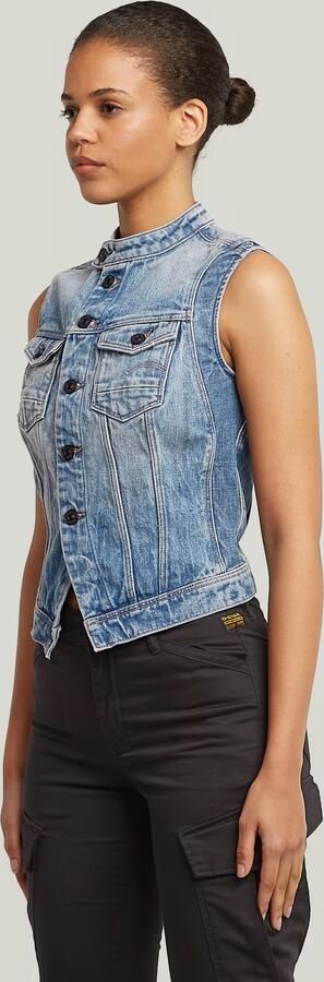 G-Star RAW Pitchched Hem Slim Vest Anders Dames - Foto 5